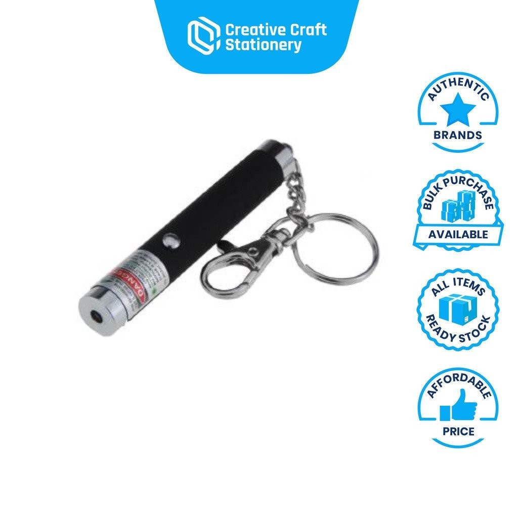 Mini Ponteiro Laser VERMELHO VERDE Premium com Gancho Chaveiro 8cm / Laser Classe III / Caneta Compacta Ponteiro Laser C