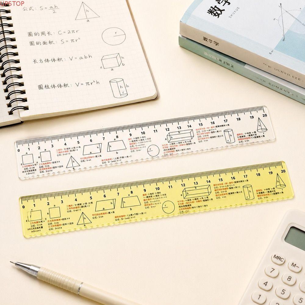 Régua De Desenho Geométrico UPSTOP , Fórmula Matemática Leve De Plástico Estudante Fácil De Ler