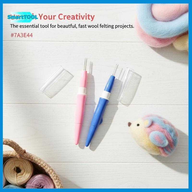 LKBG > Caneta De Agulha De Lã Para Feltragem , Kit De Ferramentas De Arte DIY Com 7 Agulhas De Substituição Estúdio Domé