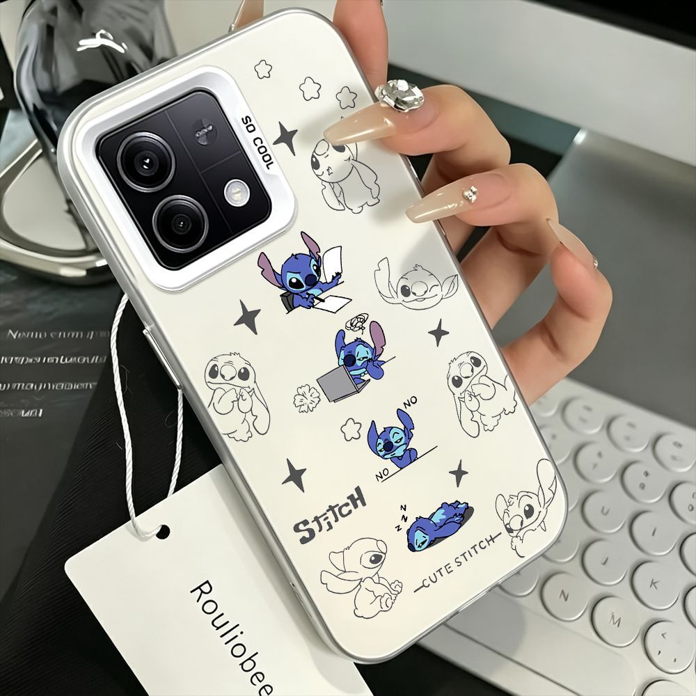 Não Quebra Fácil Capa Capinha Para Xiaomi Mi Poco X5 X6 X7 Pro Stitch Fofo Kawai