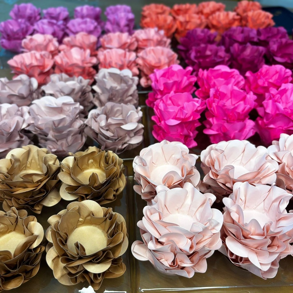 Forminhas Flor p/ Doces Finos – Kit 40 ou 80 un – New Style - Para Casamentos/Aniversarios em Oferta na Shopee