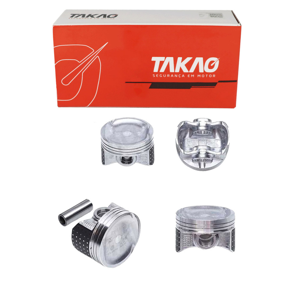 Pistão STD (Jg) Fit Twist 1.5 16V 2009 A 2013 / City Twist 1.5 16V 2009 A 2013 - Takao Ph14Astd