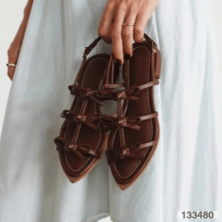 Sandalia Saltinho Baixo Tiras Detalhe Laco Lacinho JLML em Oferta na Shopee