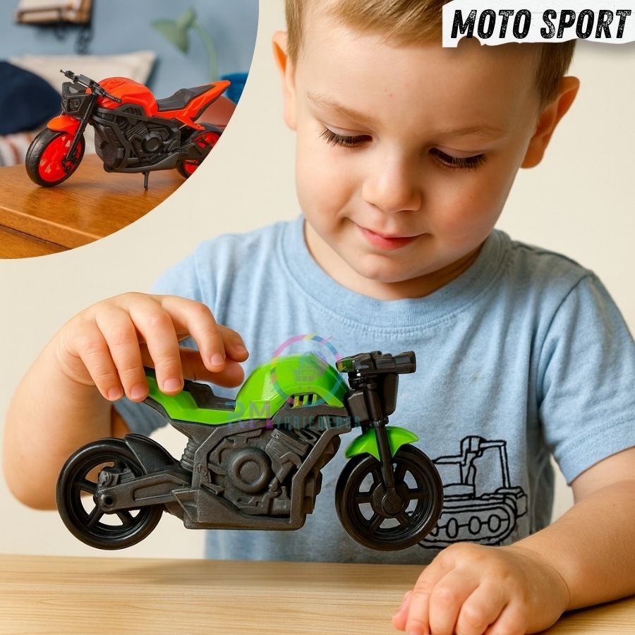 Moto Esporte Menino Presente Brinquedo Infantil Moto Storm Sport Corrida Estilo Hornet Esportiva