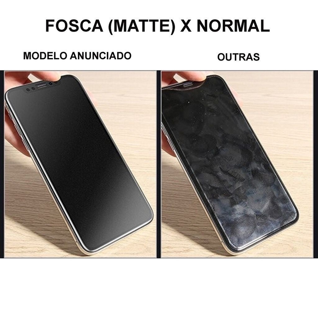 Película Fosca Cerâmica Flexível 9D Hidrogel Todos os modelos iPhone 6 7 8 X XR 11 12 13 14 PROMAX iPhone 15 16 — imagem 2 de 2