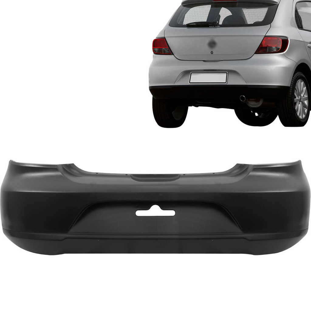 Parachoque Traseiro Gol G5 2009 2010 2011 2012 Preto em Oferta na Shopee