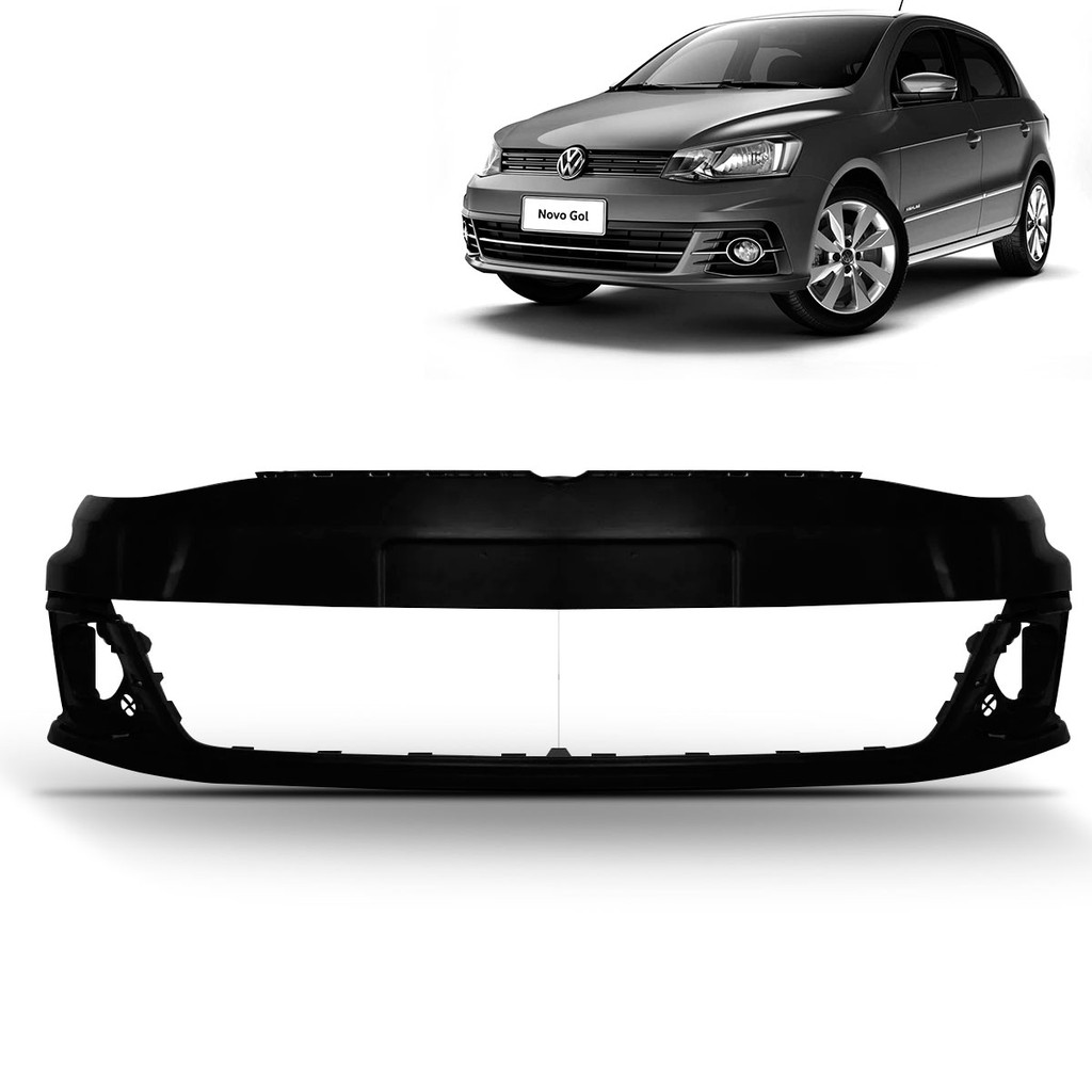 Parachoque Dianteiro Gol Voyage G7 2016 2017 2018 Preto Liso em Oferta na Shopee