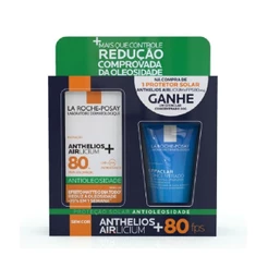 Kit La Roche-Posay Protetor Solar Facial Anthelios Airlicium+ FPS 80 40g + Gel de Limpeza Effaclar Concentrado 50g
