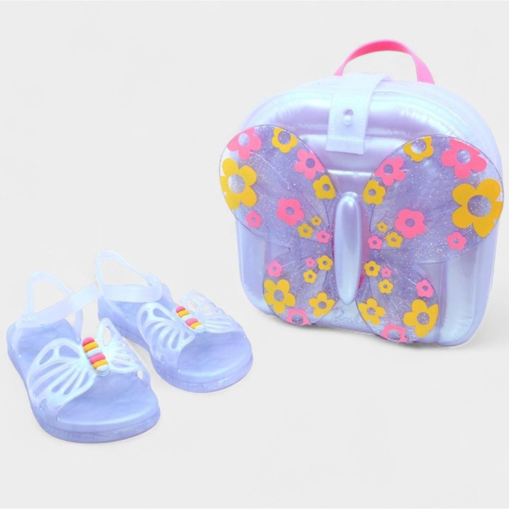 Sandália Disney Barbie Fly Mochila Grendene Kids - Lilás