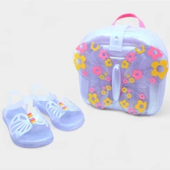 Sandália Disney Barbie Fly Mochila Grendene Kids - Lilás