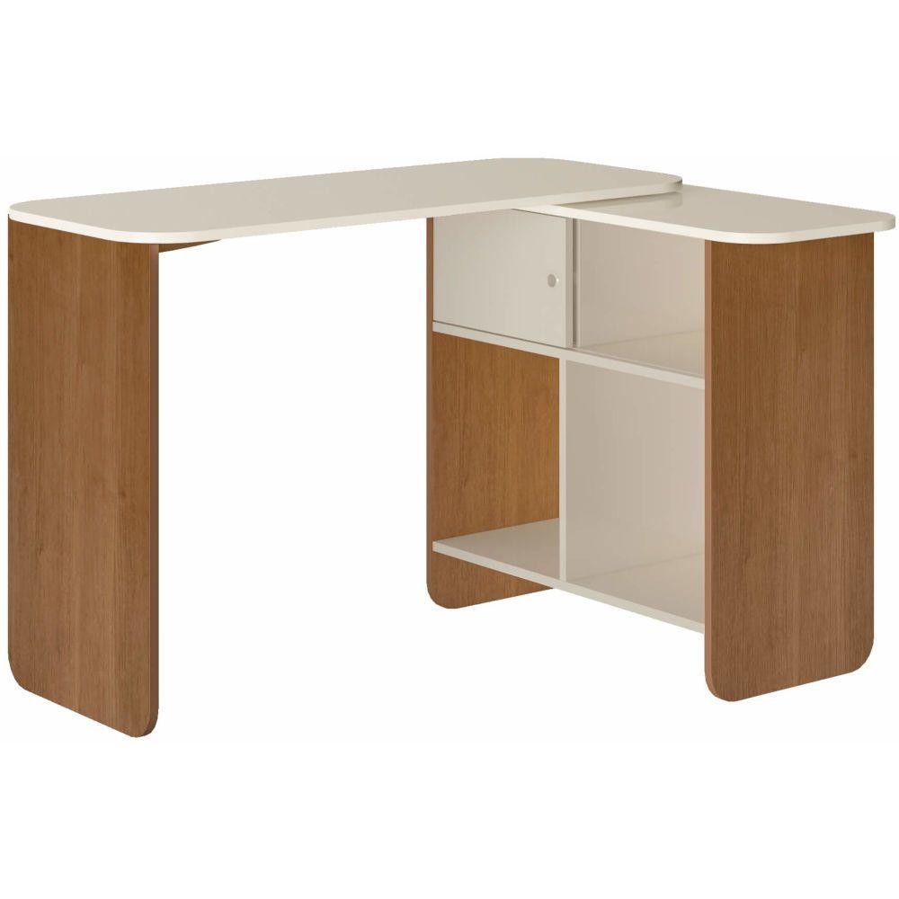 Escrivaninha Mesa de Escritório Artely Nomad Tampo Flexível 1 Porta em Oferta na Shopee