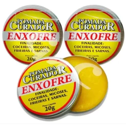 3 UN Pomada curadermy Enxofre 20g
