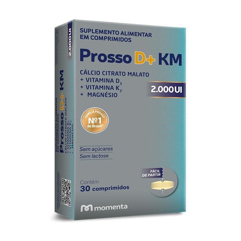 Suplemento Alimentar Prosso D+ KM 2.000UI 30 Comprimidos em Oferta na Shopee