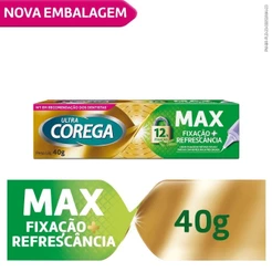 ULTRA COREGA CREME FIXADOR DE PRÓTESE COM BICO DE PRECISÃO SABOR MENTA 40G