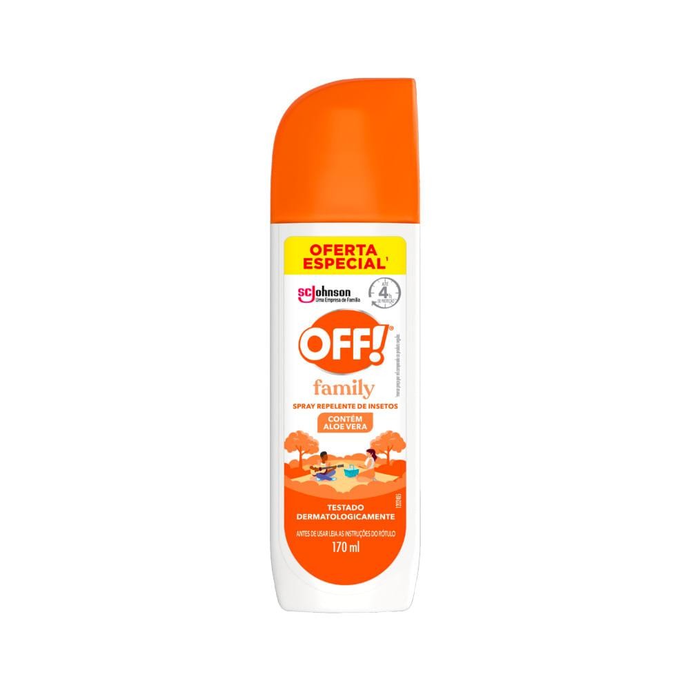 REPELENTE OFF FAMILY 170ML SPRAY ESPECIAL