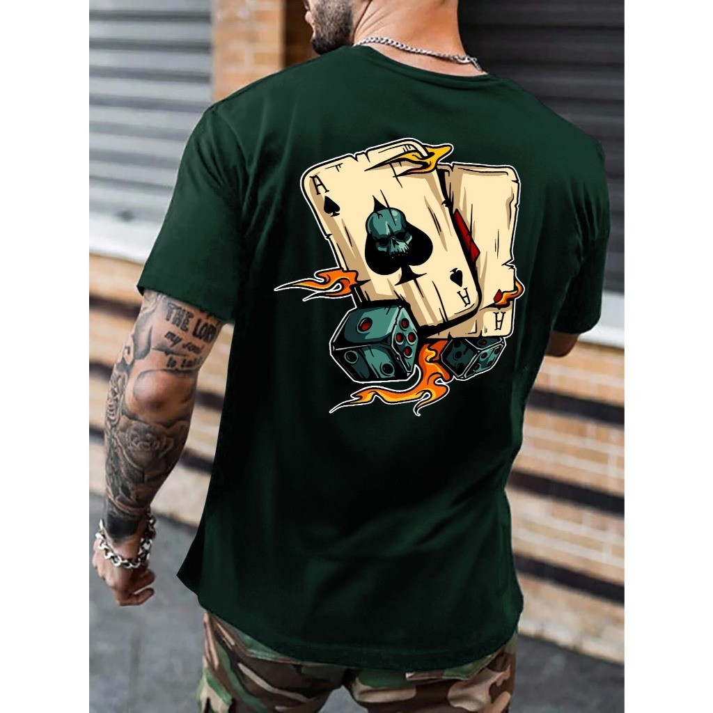Camiseta Masculina Cartas Diverse 100% Algodão Masculina em Oferta na Shopee