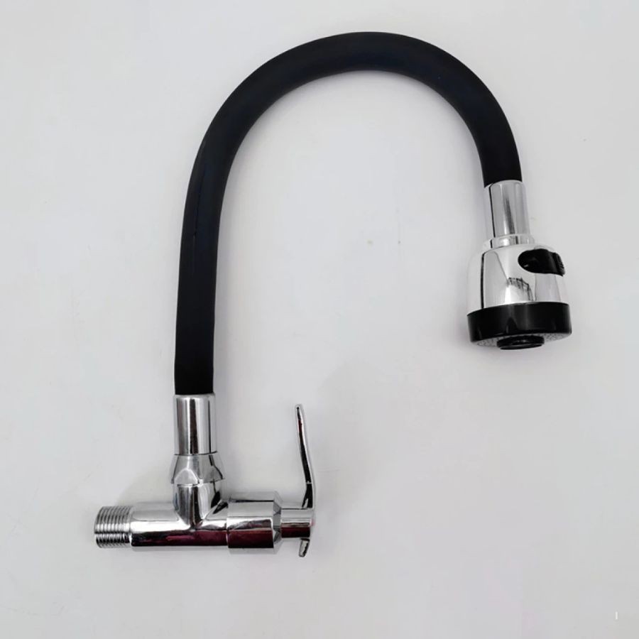 Torneira Gourmet Cozinha Parede Pia Cano Flexível Inox 1/4 de volta