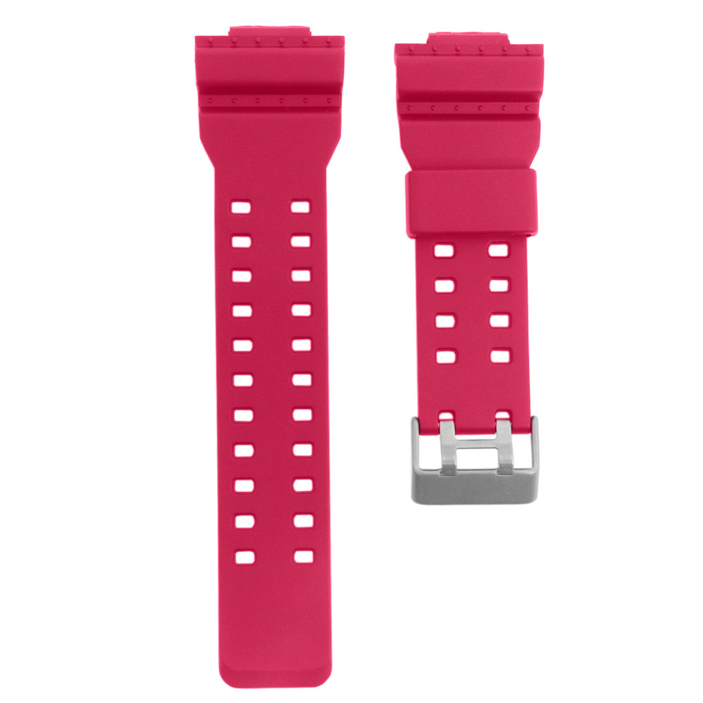 Pulseira Borracha Rosa Shock Relógio Casio G-Shock Reposição GMA-S140 GA-110B GLS-8900 GA-110MC-4A