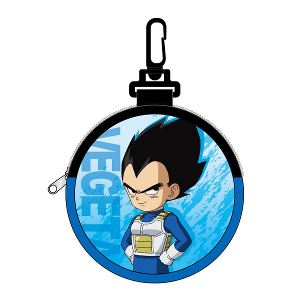 K-Mpany Dragon Ball daima Rodada Mosquetão bolsa Neoprene Vegeta Mini DBD-MKP-VG H10 X L10 X D15CM