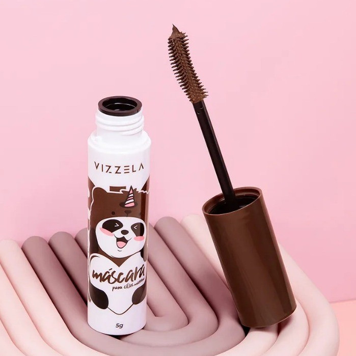 Máscara Para Cílios Big No Panda Brown Vizzela Rímel Vegano A Prova D'água em Oferta na Shopee