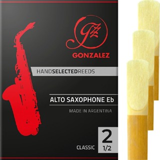 Kit 3 Palhetas Gonzalez Classic para Saxofone Alto Eb 2 1/2 em Oferta na Shopee