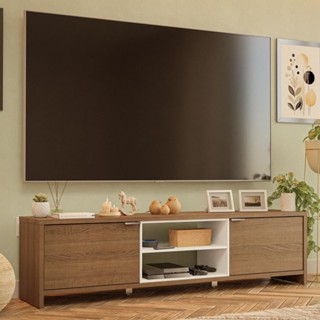 Rack para TV até 80 Polegadas 180cm 2 Portas Linz Madesa em Oferta na Shopee