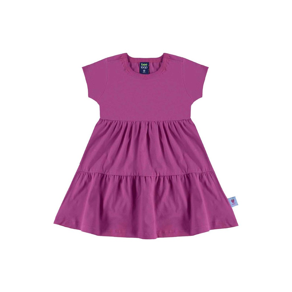 Vestido Infantil em Algodão Bee Loop em Oferta na Shopee