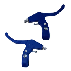 Maçaneta Freio Bike V-Brake Azul Nylon Aço Regulagem Paco