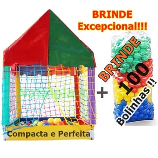 Piscina de Bolinhas Baby  0,70x0,70  com 100 Bolinhas Coloridas de Brinde em Oferta na Shopee