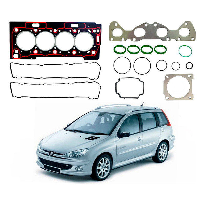 Jogo Junta Cabeçote Sabo 206 Sw 1.6 16v 2000 A 2007 em Oferta na Shopee