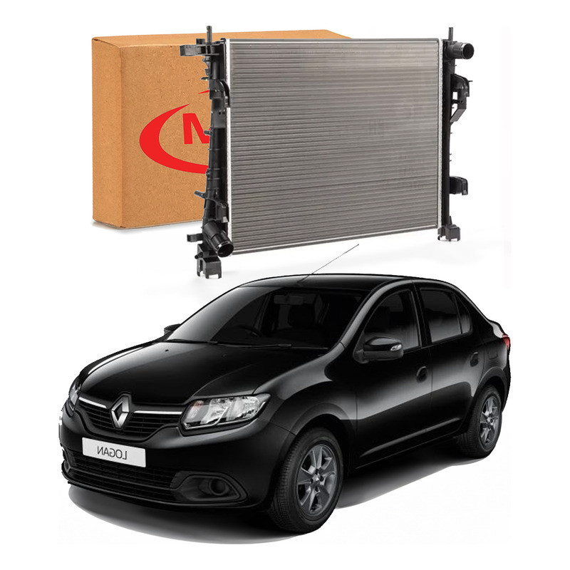 Radiador Agua Renault Logan 1.0 1.6 Manual 2014 A 2020 em Oferta na Shopee