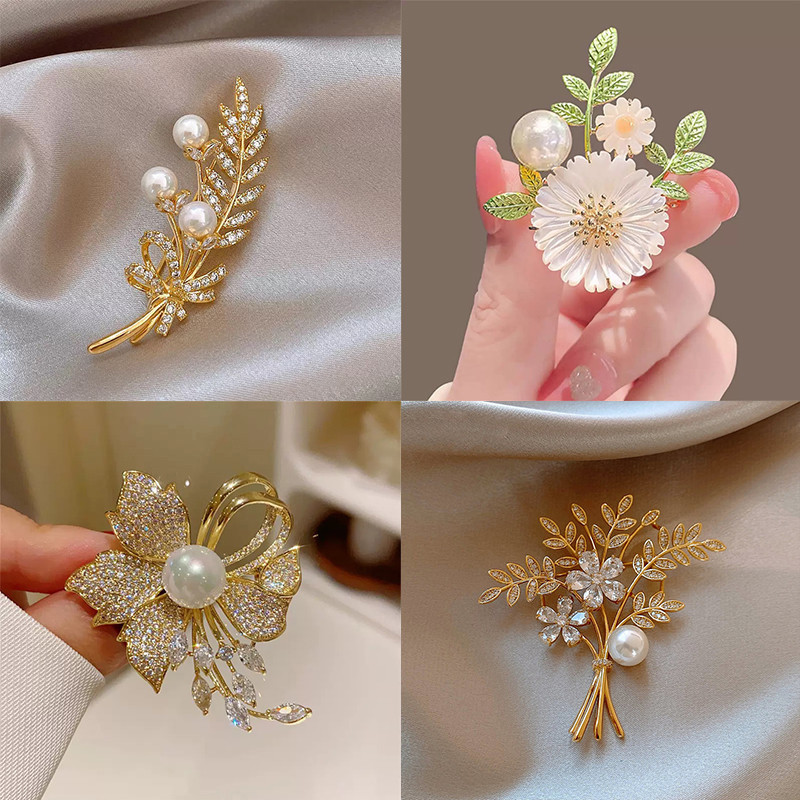 Broches De Flores Luxuosos Da Moda Feminina , Alfinetes De Peito De Borboleta Com Apelo Exclusivo De Alta Qualidade E No