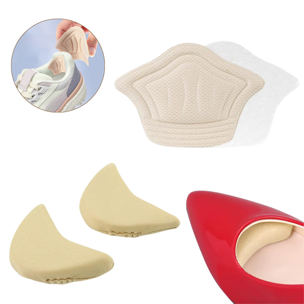 Kit Conforto Para Os Pés Protetor De Calcanhar Ajustável + Protetor De Dedos Alívio Da Dor