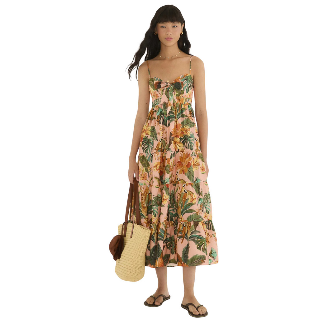 Vestido Marias Farm Rio Canto dos Pássaros