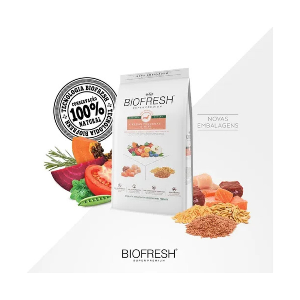 Ração Biofresh Cão Adulto Pequeno E Mini Sabor Frango 10kg — imagem 2 de 2