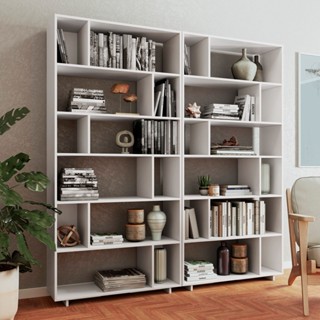 Conjunto 2 Estantes Para Livros Euforia Yescasa Branco em Oferta na Shopee