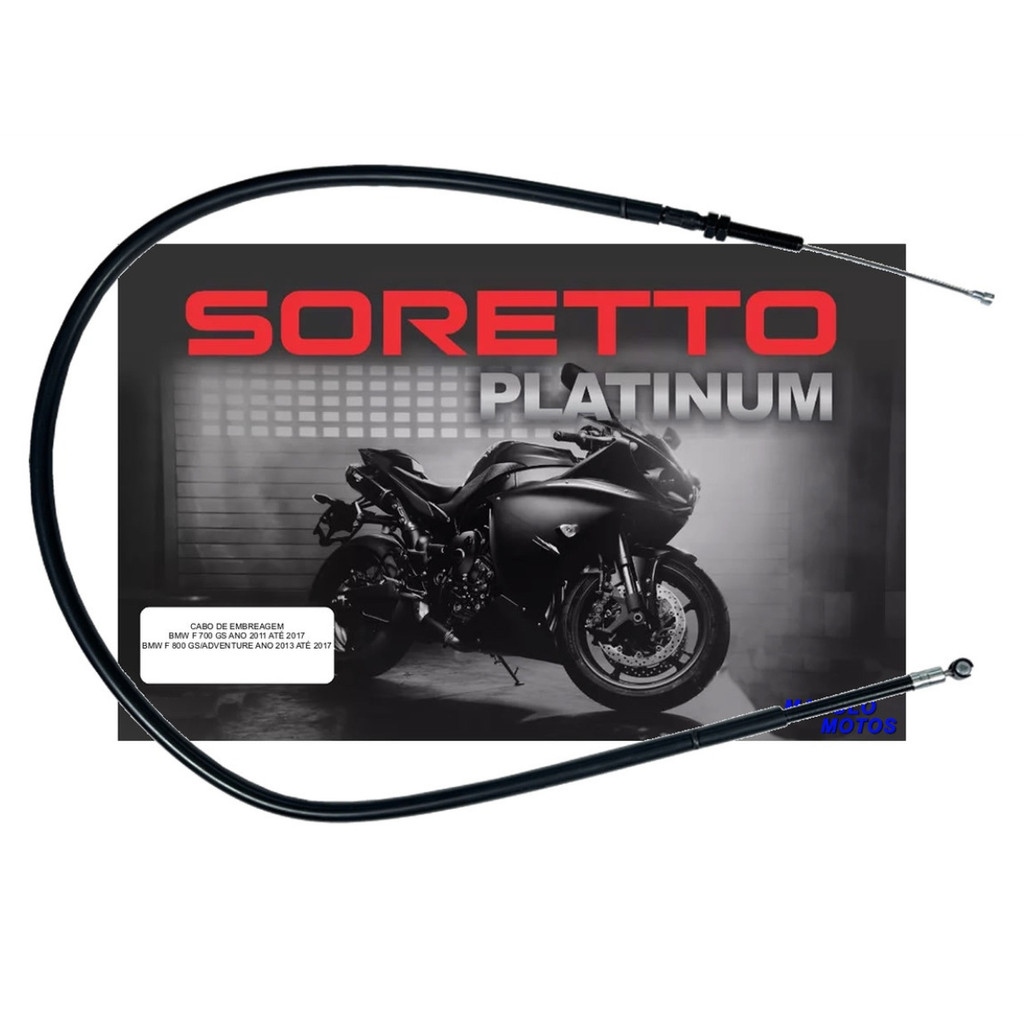 Cabo De Embreagem Original Moto BMW F 700 GS 2011 a 2017 Soretto