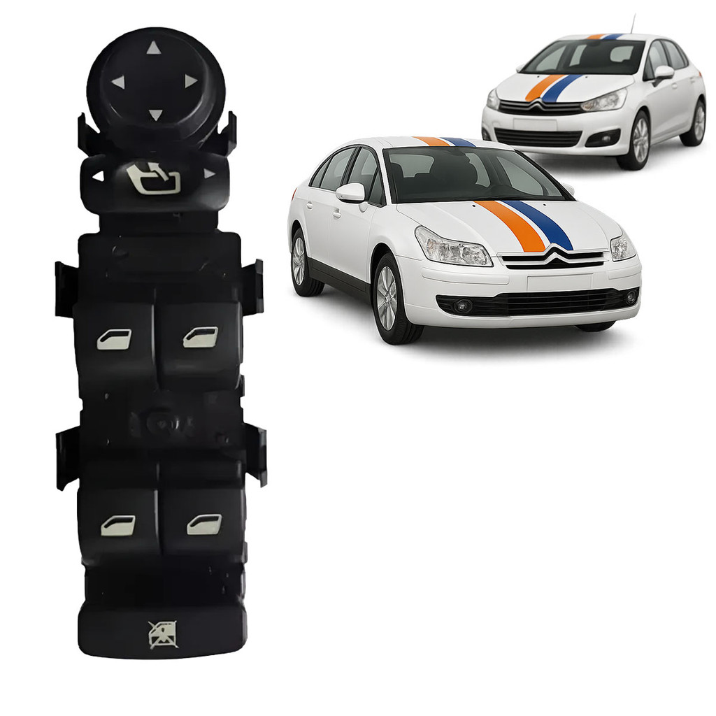 Botão Interruptor Comando Vidro Motorista Citroen C4 Pallas Hatch 2007 A 2014