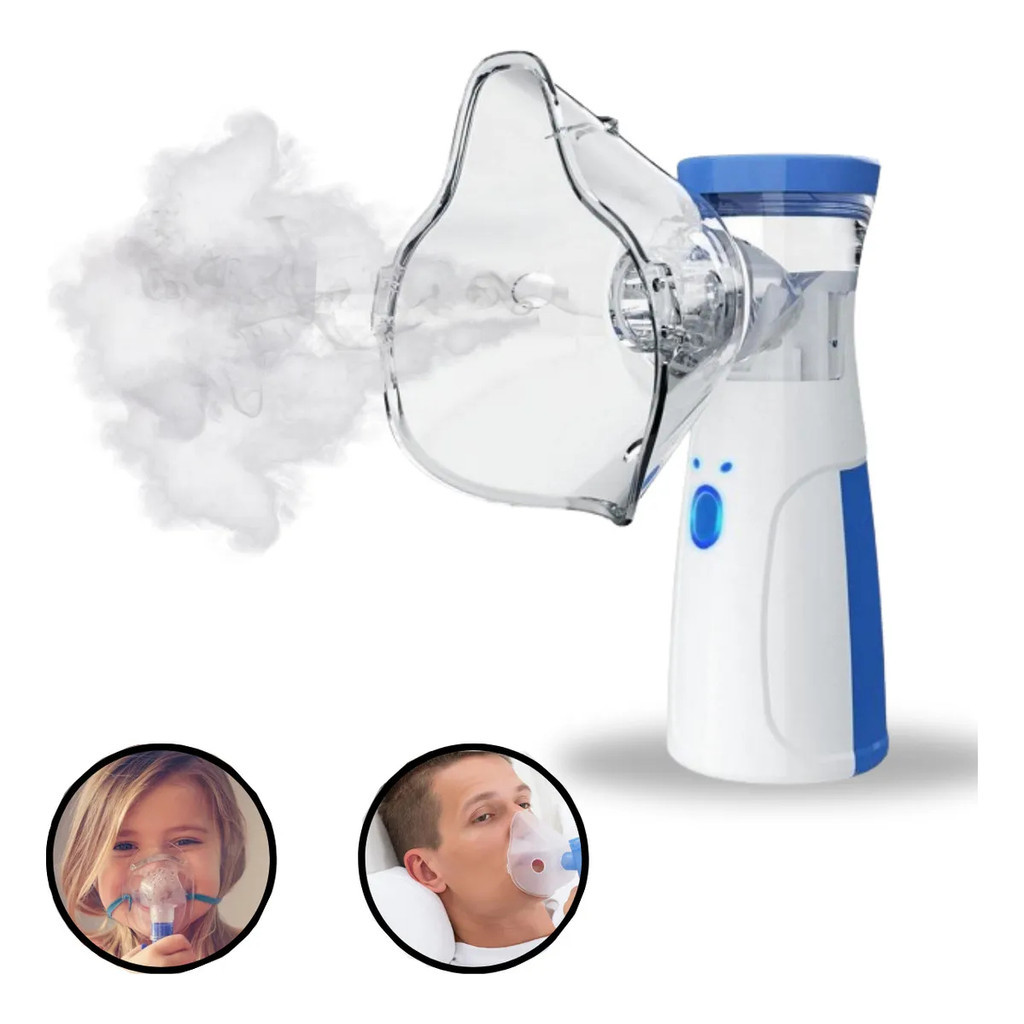 Inalador Infantil Nebulizador Portátil Silencioso Aparelho Compacto Portátil