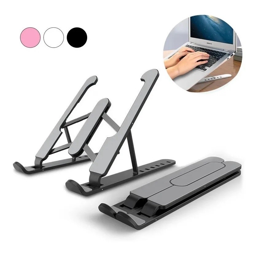 Suporte Para Notebook Altura Ajustável Dobrável Qualidade