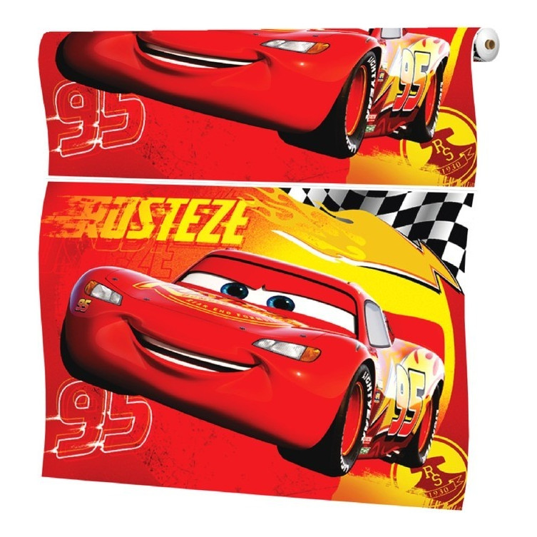 Tnt Painel Estampa Carros Relâmpago Mcqueen 1,00m X 1,40