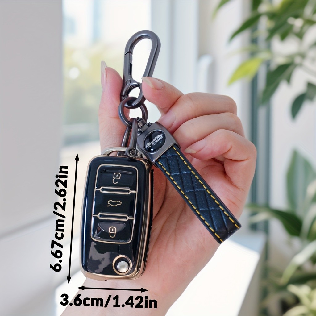 Capa De Chaveiro De TPU Macio Com Para VW Volkswagen Tiguan Bora Golf Passat Lavida Jetta Beetle Skoda Octavia
