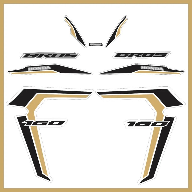Kit Faixa Adesivo NXR Bros 160 22-23 ESDD Cores Variadas