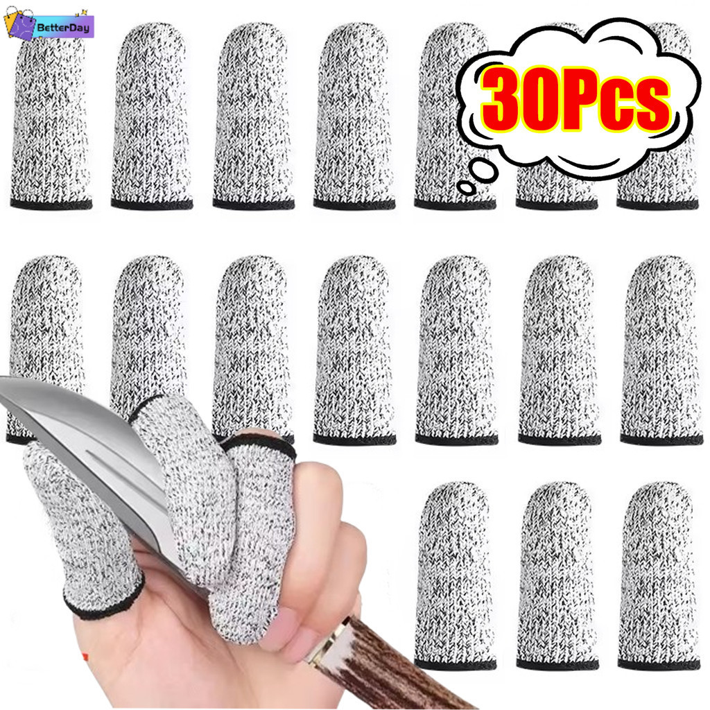 30 Unidades De Capas Elásticas Macias Nível 5 Anti-Corte Para Dedos , Poda De Jardim E Colheita De Frutas , Luvas Protet