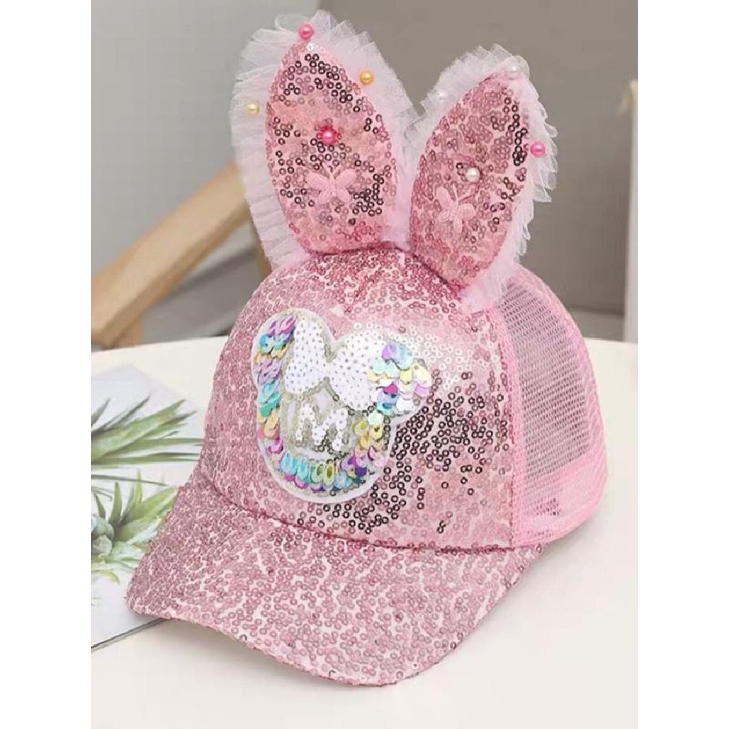 Chapéu infantil de verão versão coreana meninas boné de pico malha All-Match moda boné de beisebol meninas na moda chapé