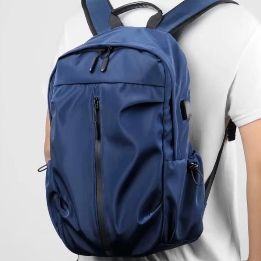 Mochila Executiva Azul Impermeável Resistente para Trabalho, Faculdade e Viagens