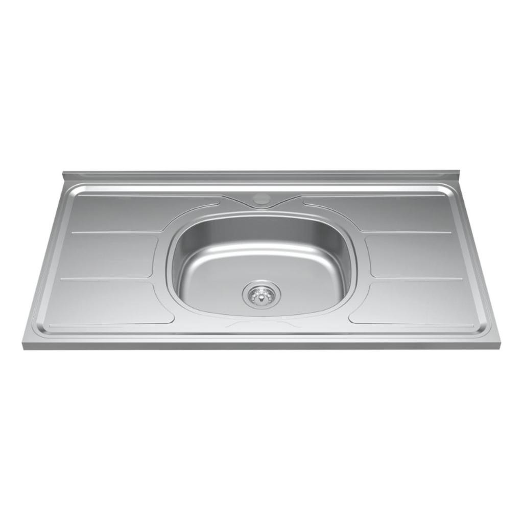 Pia de Cozinha Inox 100x53cm GhelPlus Com Escorredor