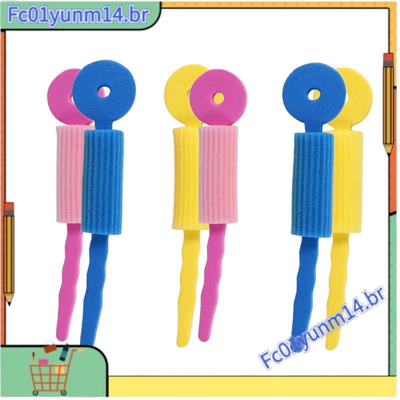 6 Pçs Rolos De Espuma Para Cuidados Com O Cabelo Esponja Mágica Modelador De Macio Estilo Rolo Ferramentas DIY Mulher