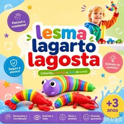 Popular Brinquedo Lesma Caracol Lagarta De Minhocas Alivia o Estresse
