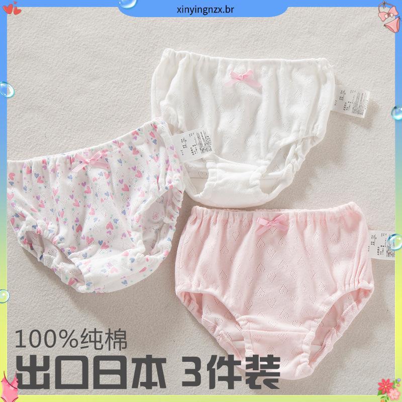 kit calcinha infantil calcinha infantil Bebê Menina Roupa Interior Algodão Meninas Cuecas Respiráveis Dedo do Pé Criança